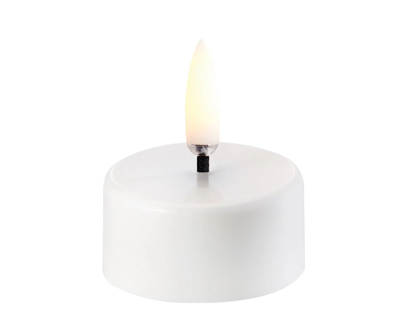 LED fyrfadslys inkl. batteri - Nordic White