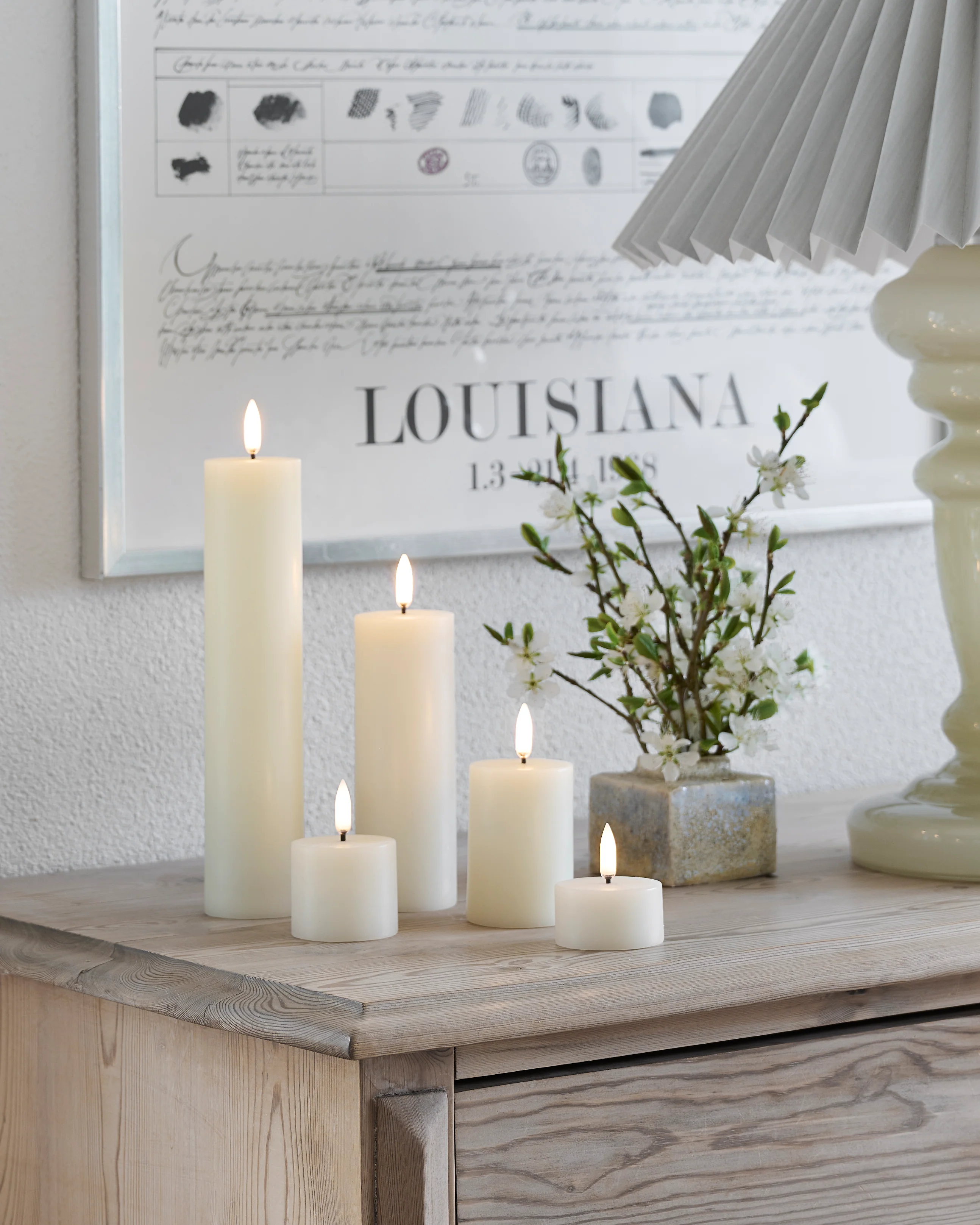 LED Pillar lys, Nordic White - H5 cm. - Image 3