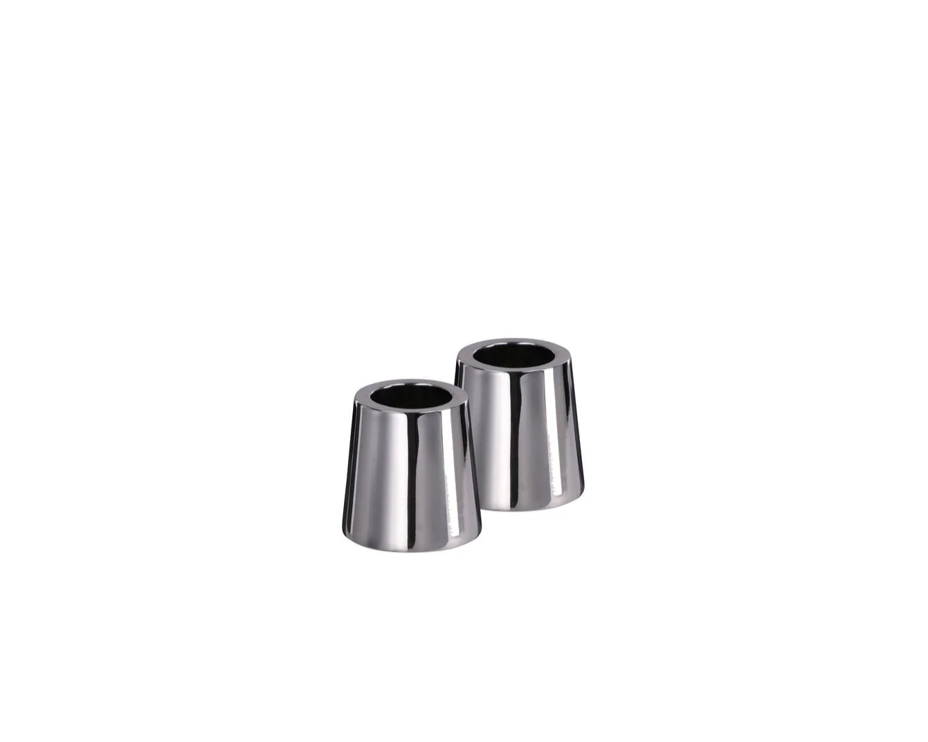 Lysestager til mini kronelys, Chrome - 2 stk