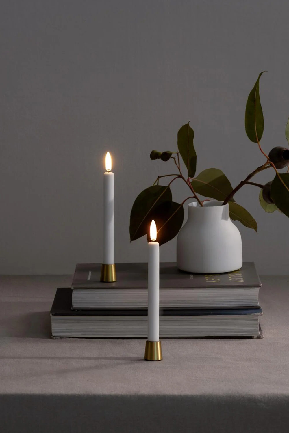 Lysestager til mini kronelys, Matte Brass - 2 stk - Image 2