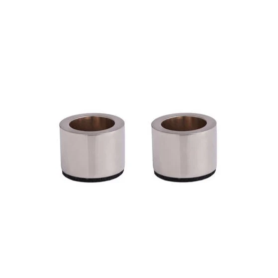 Taper lysestager, Chrome - 2 stk.