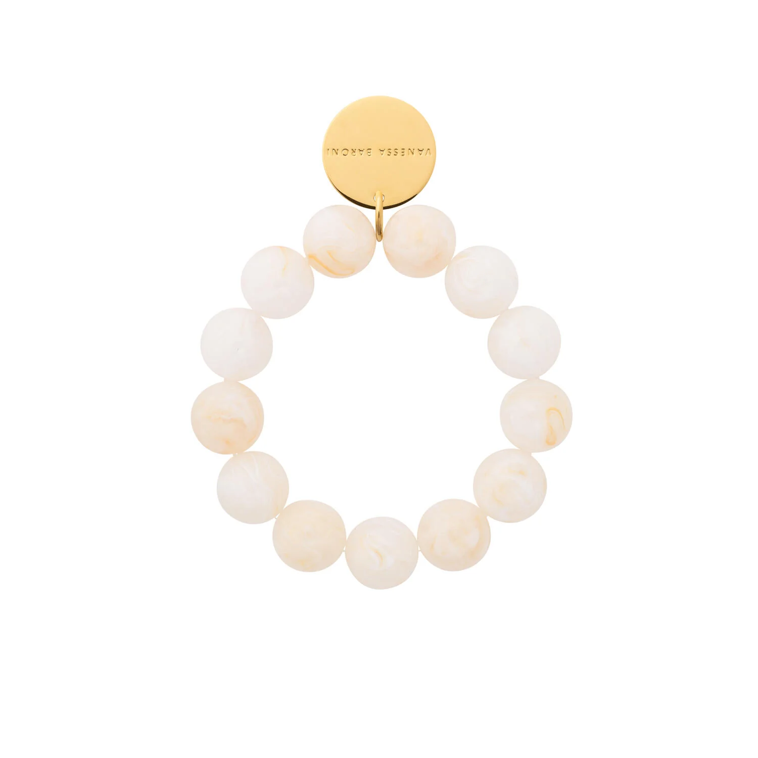 Beads Flex armbånd - Pearl Marble