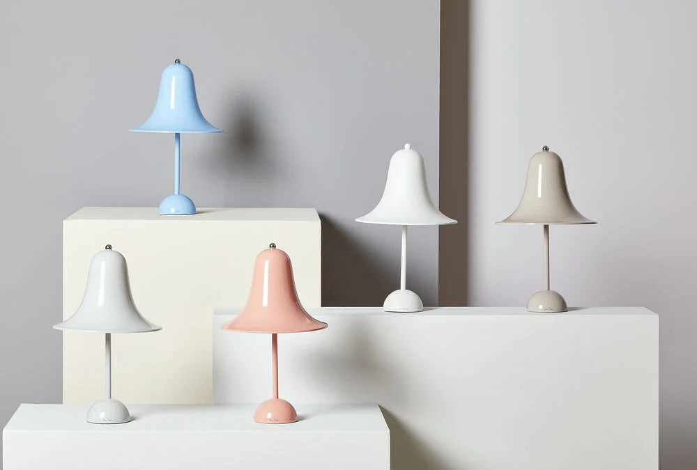 Verner Panton Pantop portable bordlampe - Matt White - Ø18 - Image 4