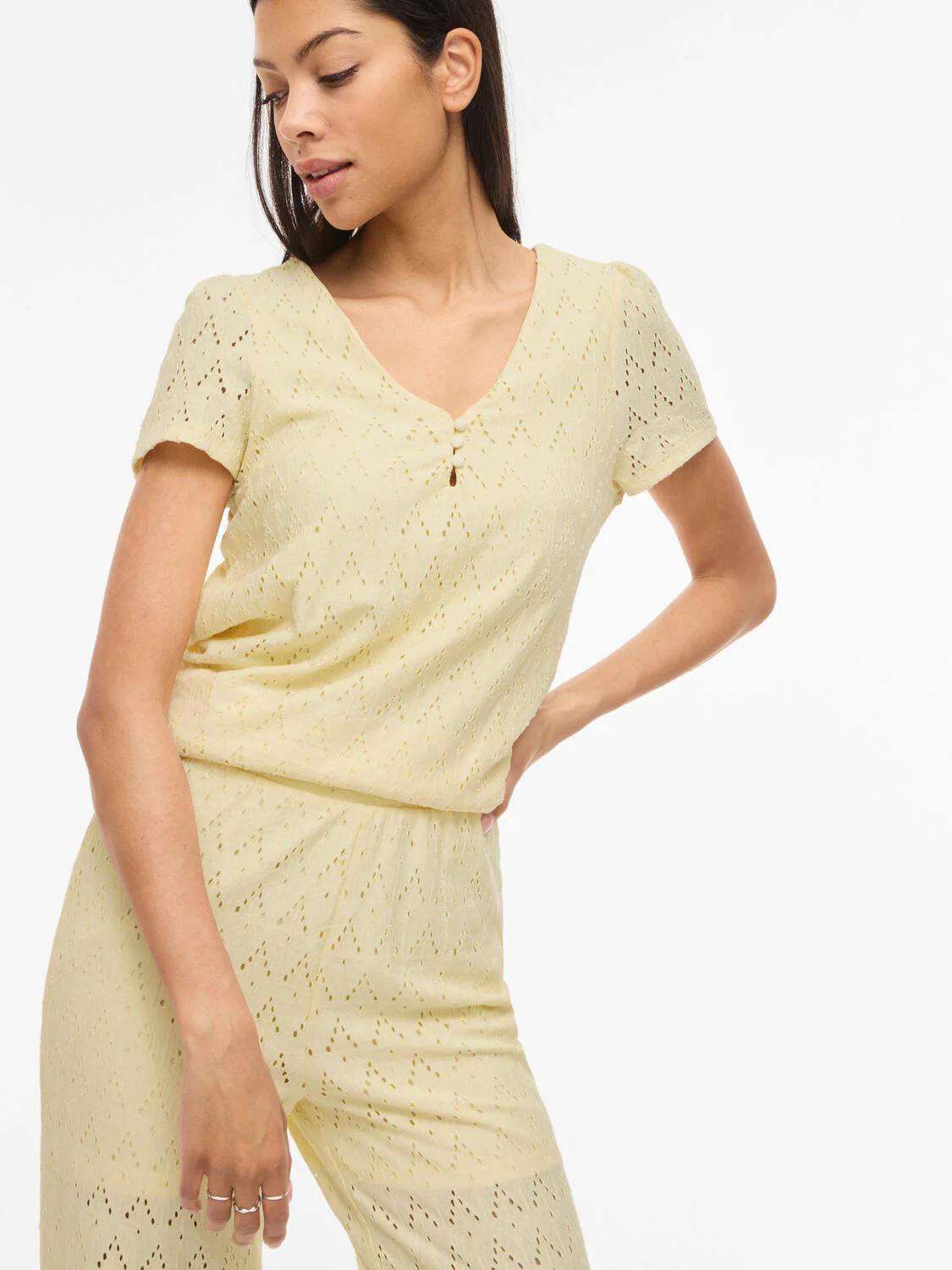 Viamalina top - Pastel Yellow - Image 5
