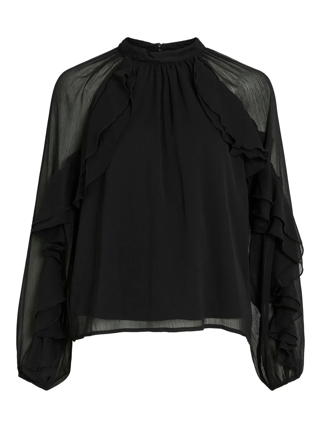 Vibinna flæse bluse - Black Beauty - Image 2