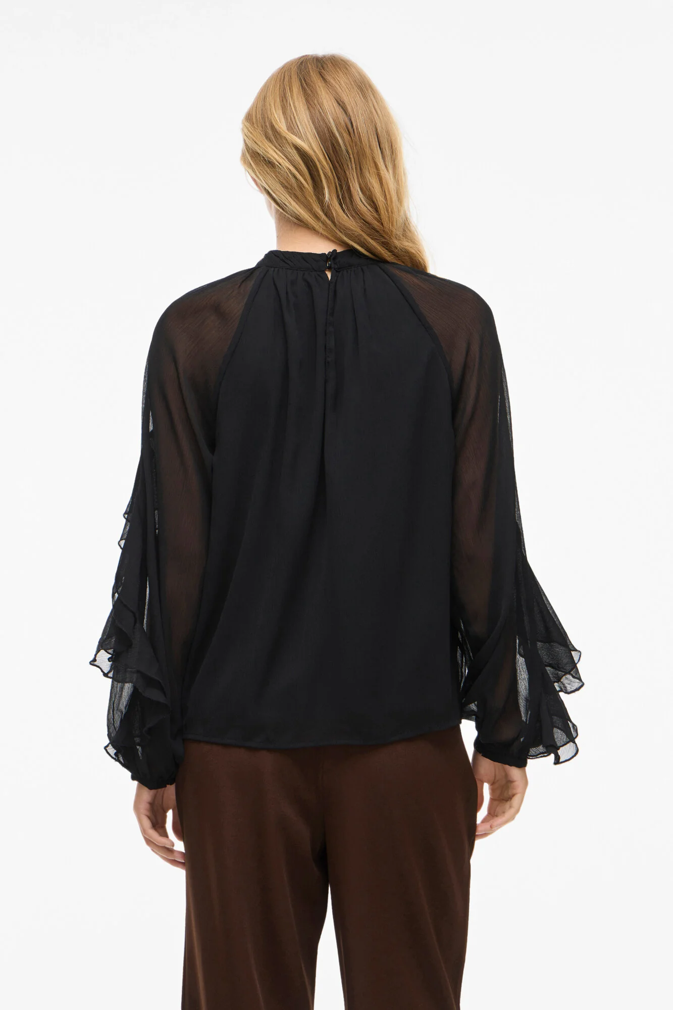 Vibinna flæse bluse - Black Beauty - Image 3