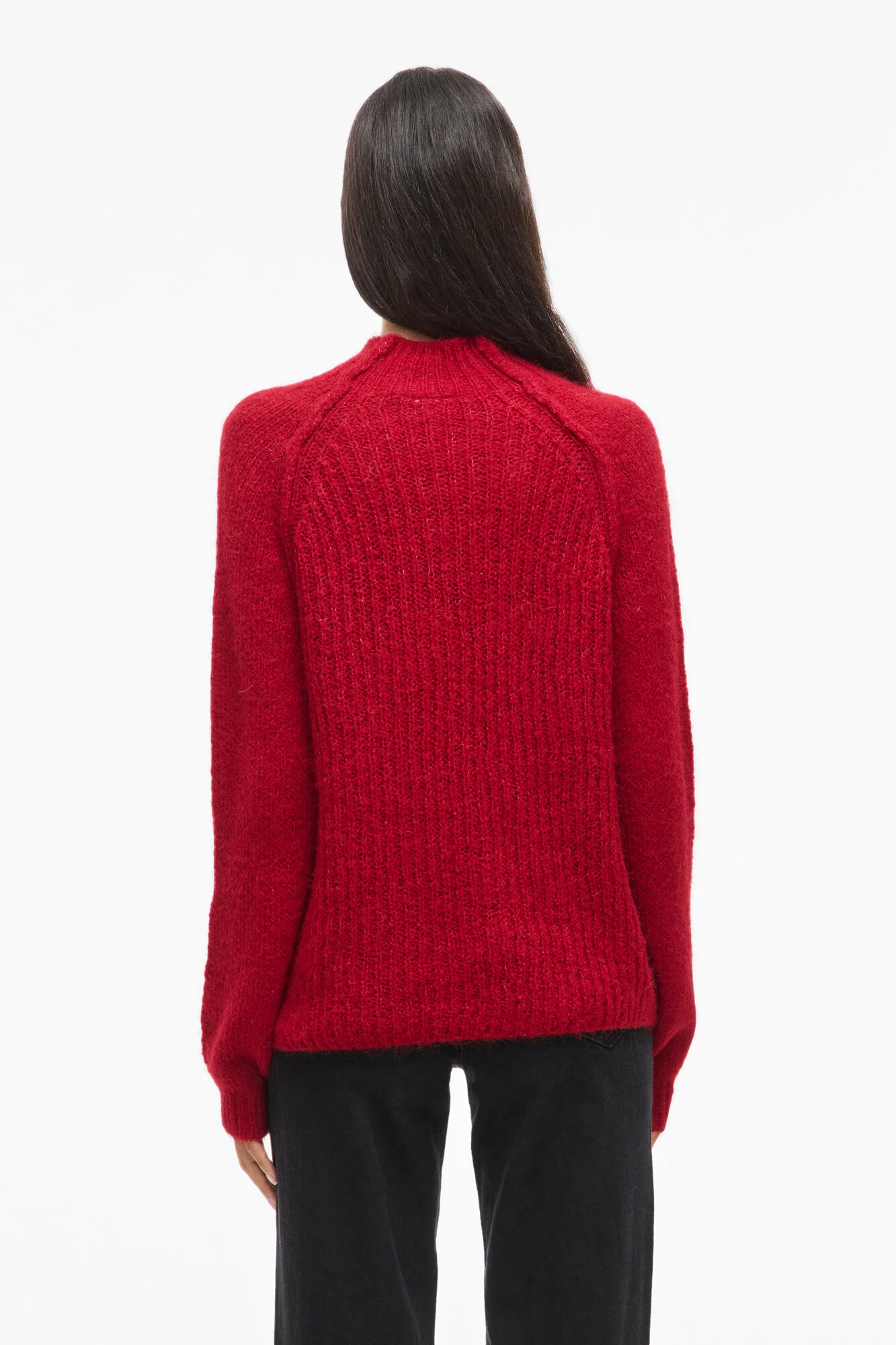 Vibows highneck striktrøje - Jester red - Image 3