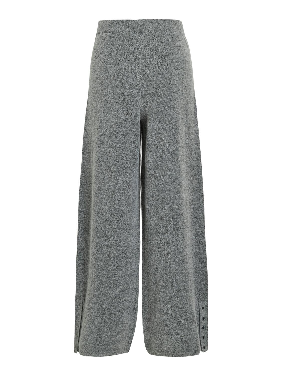 Vicasti strikkede bukser - Medium Grey Melange - Image 9