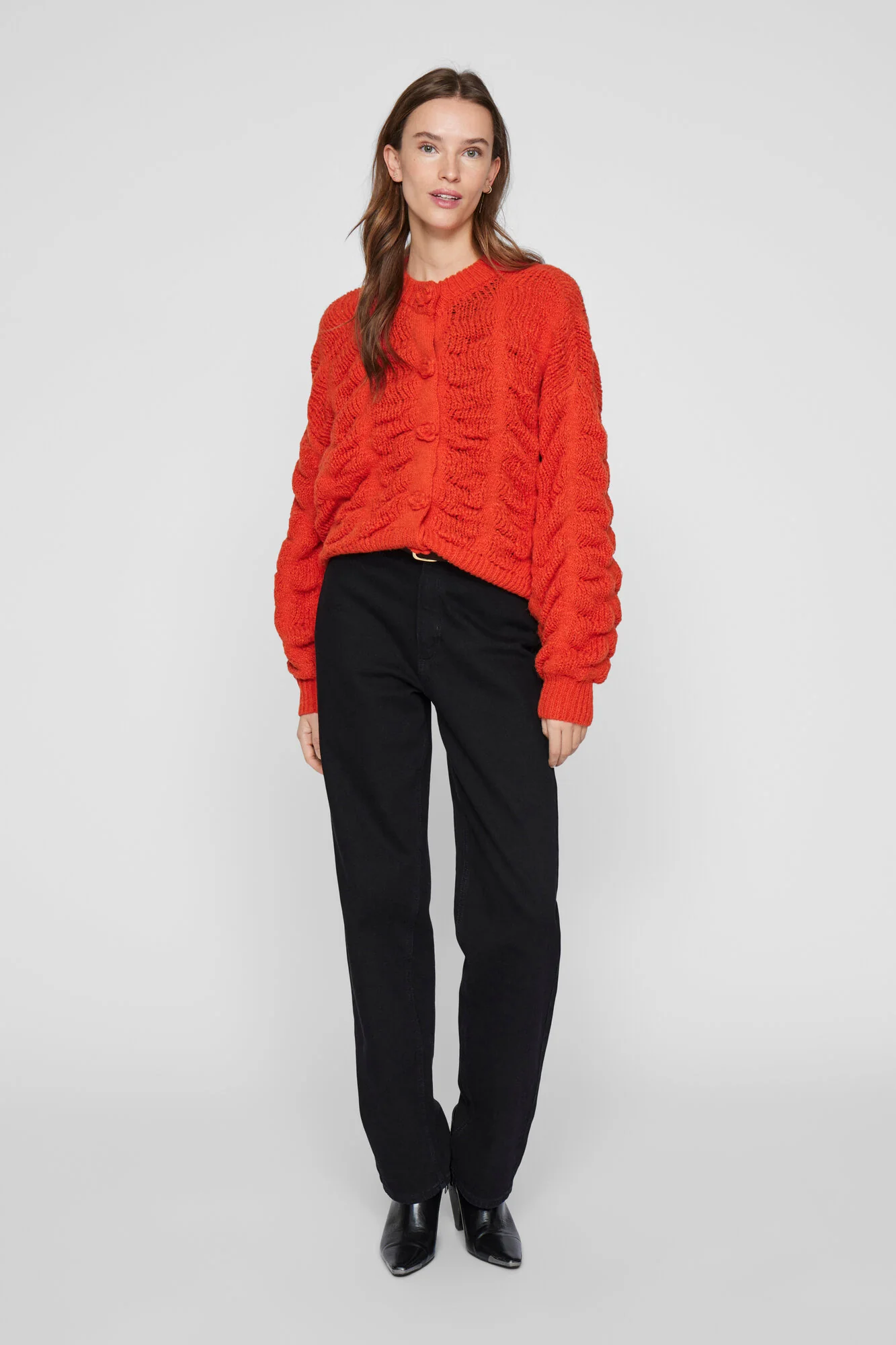 Vichana cardigan - Poppy Red - Image 3