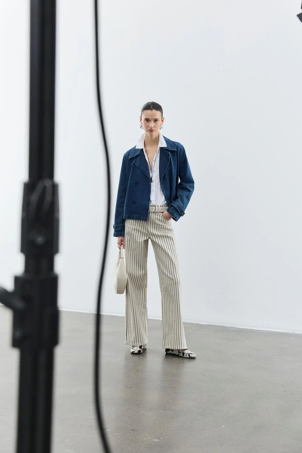 Vichia Striped jeans - Birch - Image 10