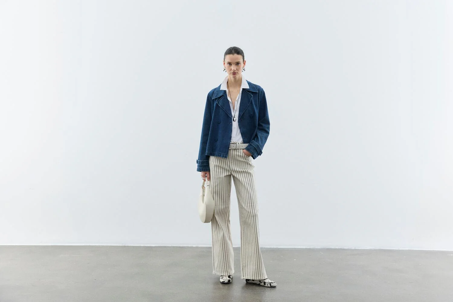 Vichia Striped jeans - Birch - Image 11