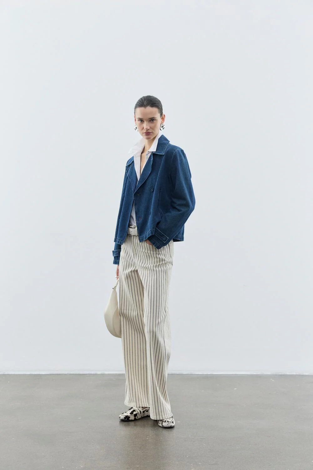 Vichia Striped jeans - Birch - Image 9