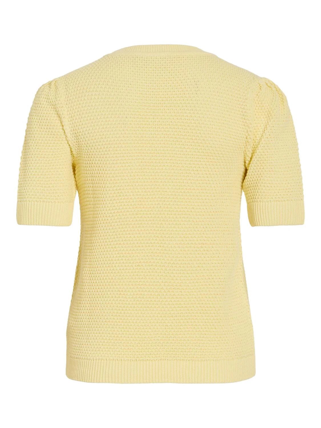 Vidalo kortærmet striktrøje - Pastel Yellow - Image 4