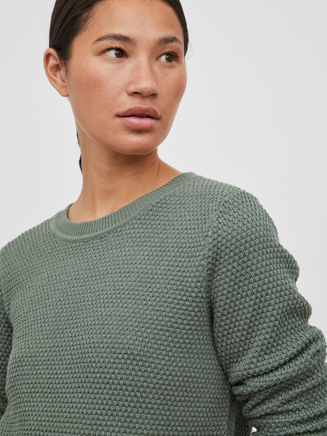 Vidalo o-neck striktrøje - Laurel Wreath - Image 3