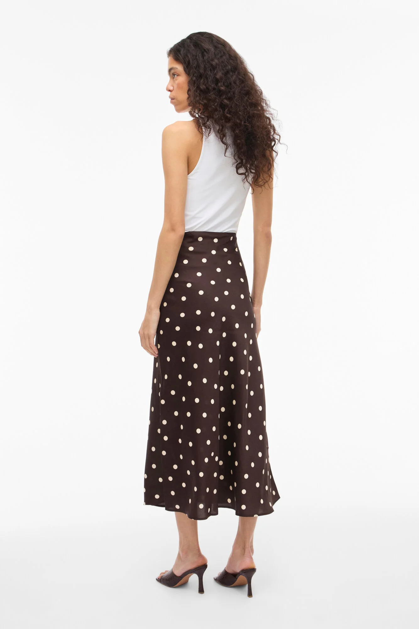 Viellette midi nederdel - Coffee Bean - Image 4