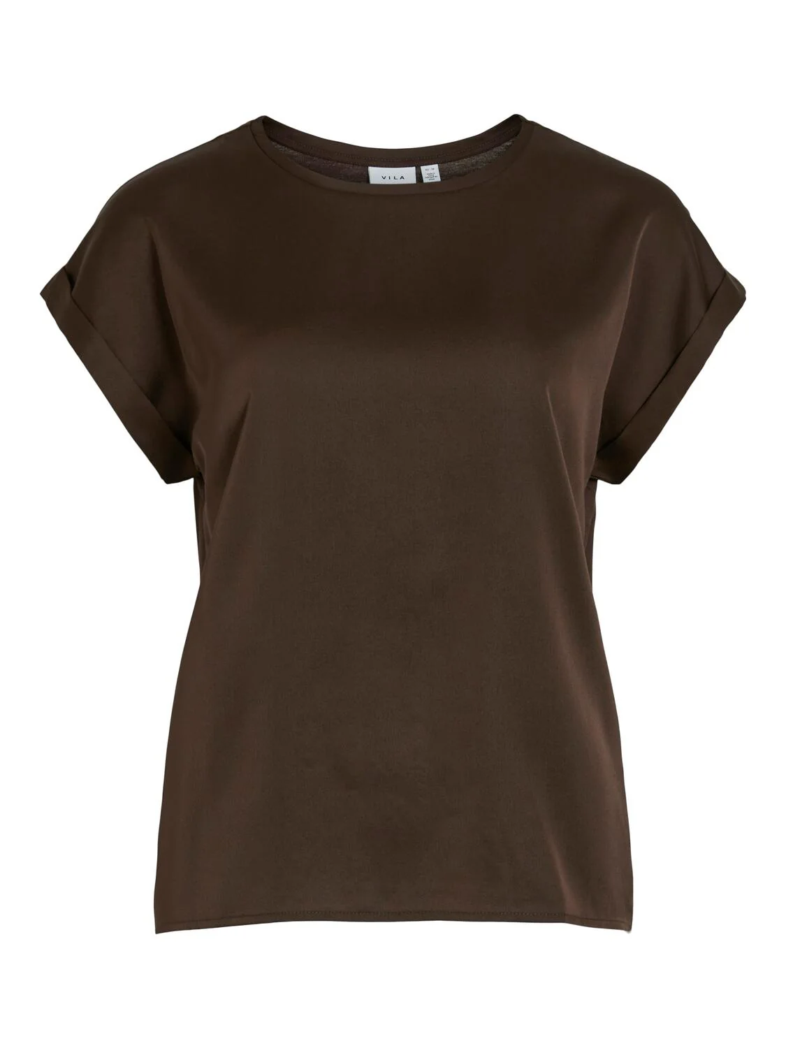 Viellette Satin top - Coffee Bean - Image 2