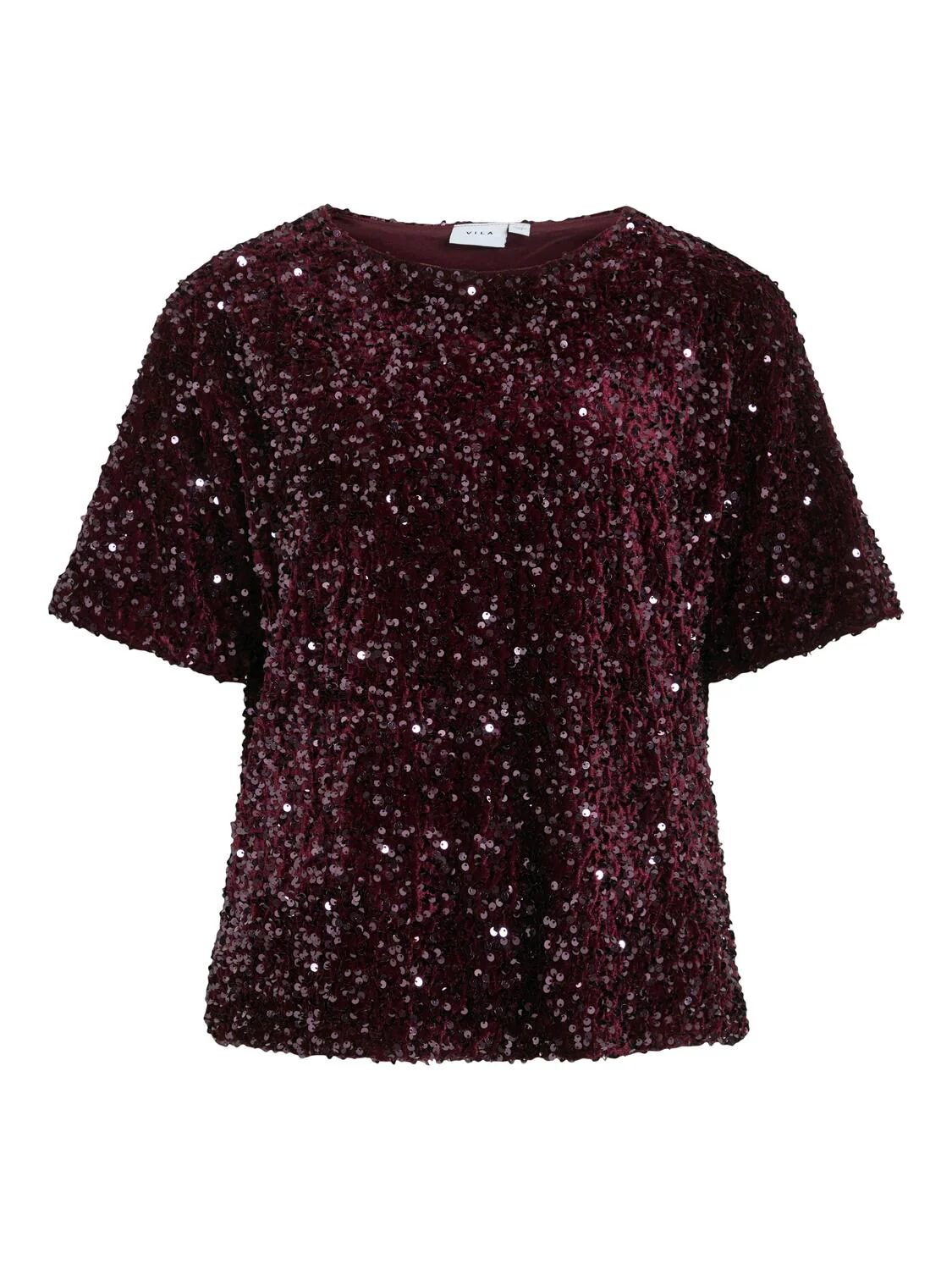 Vifaith Sequin t-shirt - Fig - Image 2