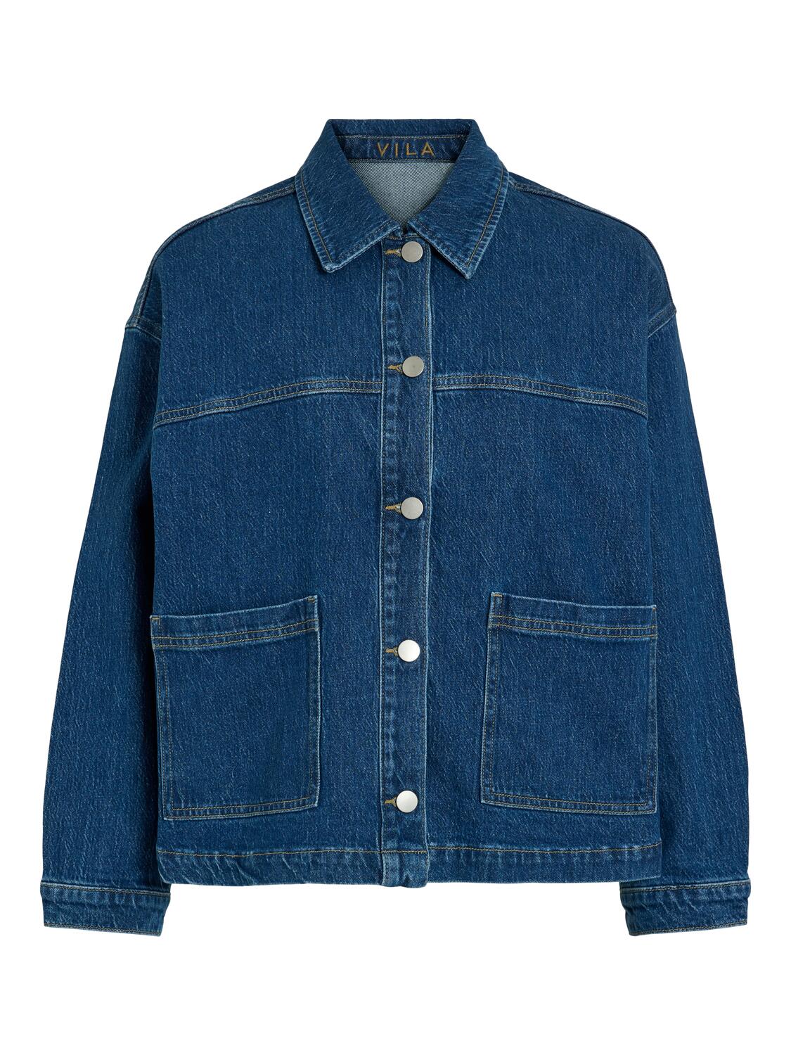Vijaf denimjakke - Medium Blue Denim - Image 2