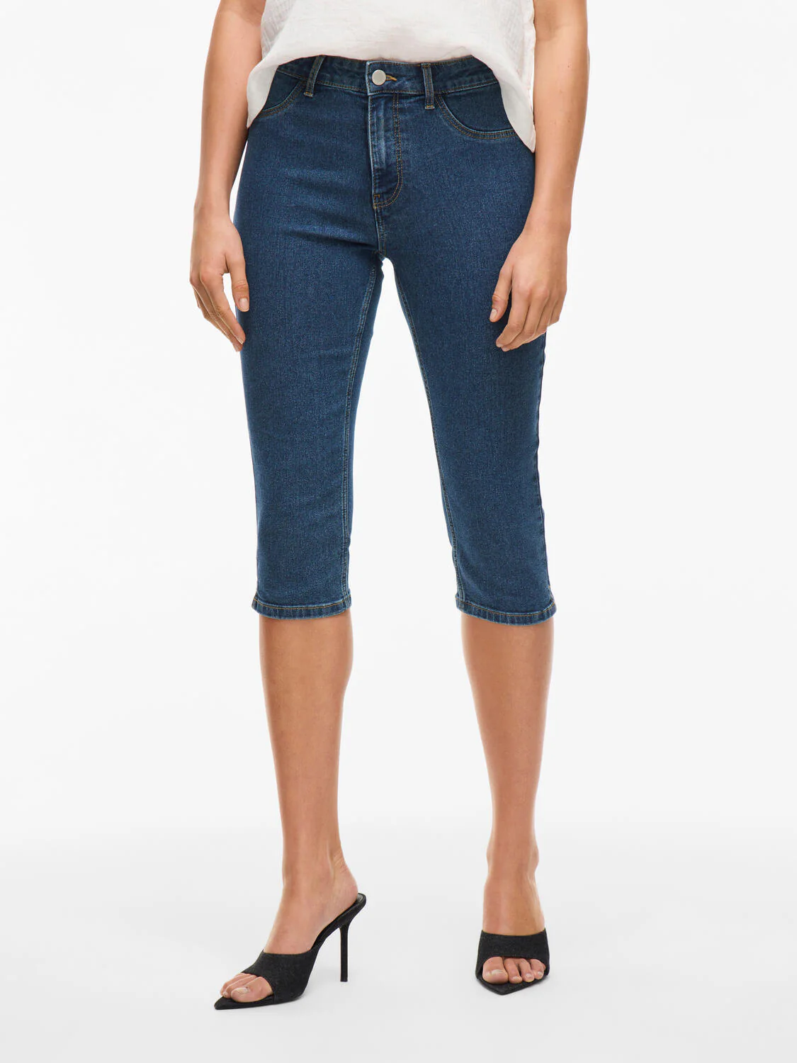 Vijeggy Capri bukser - Medium Blue Denim - Image 7
