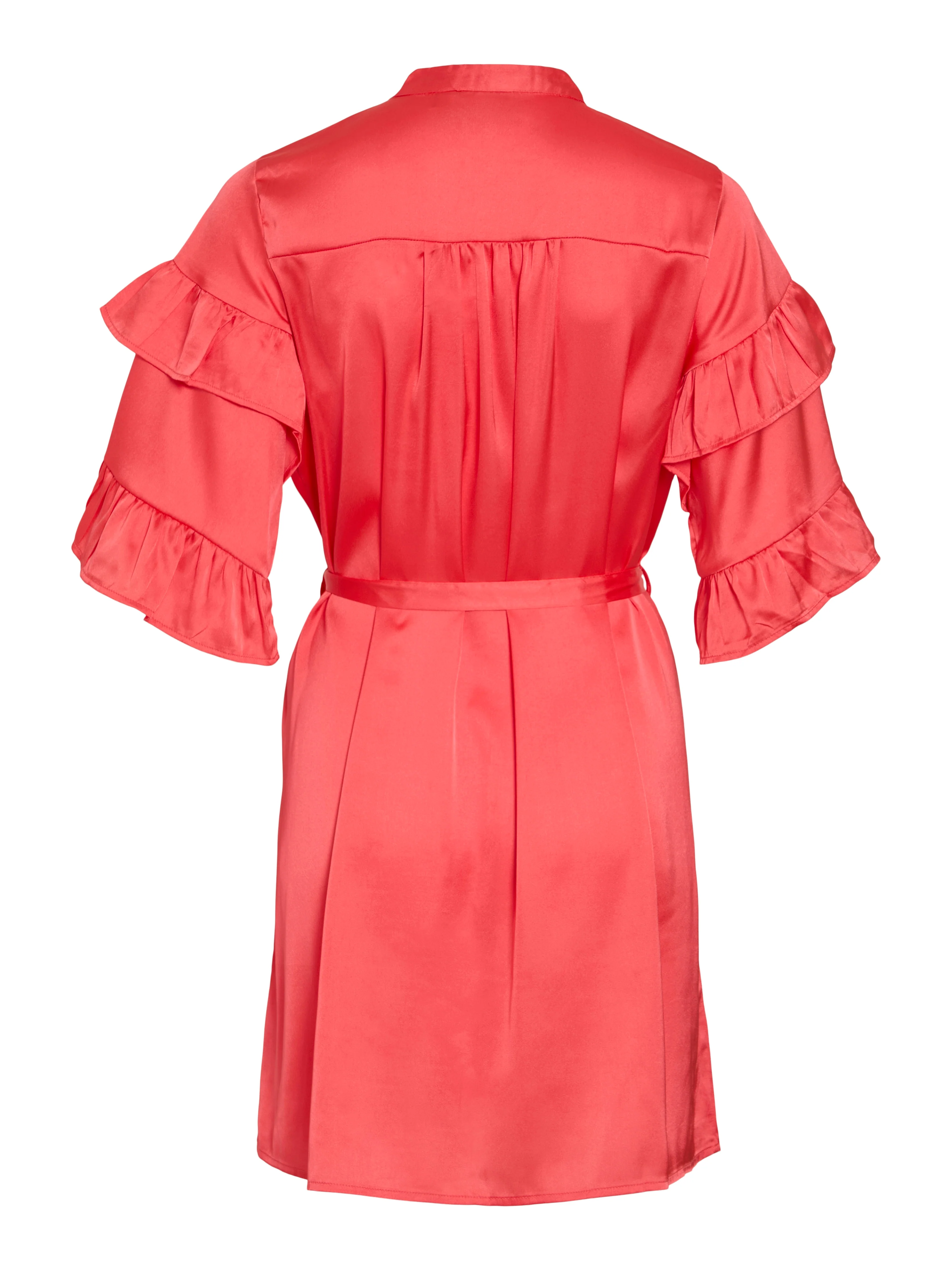 Vikavas Frill kort kjole - Poppy Red - Image 3