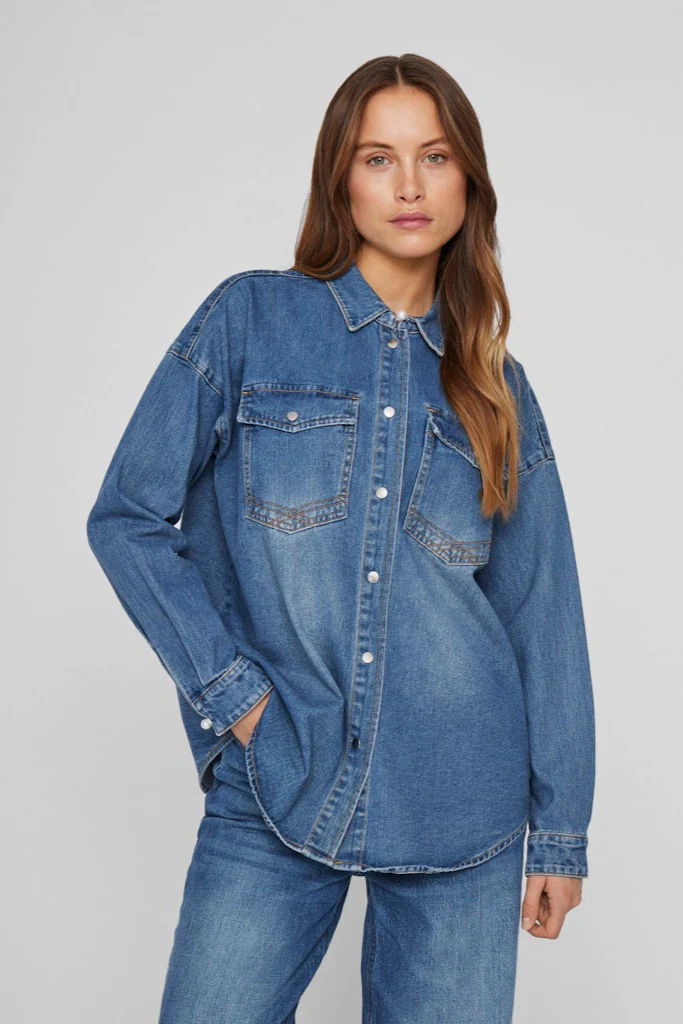 Vilarrie denimskjorte - Dark Denim