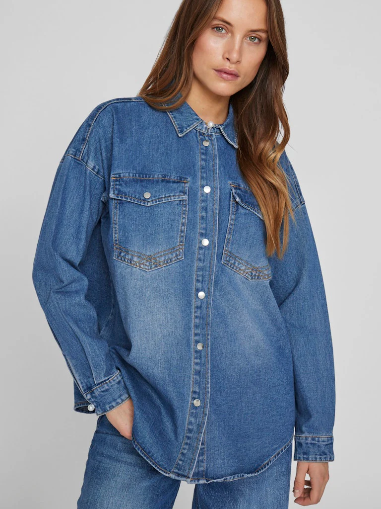 Vilarrie denimskjorte - Dark Denim - Image 5