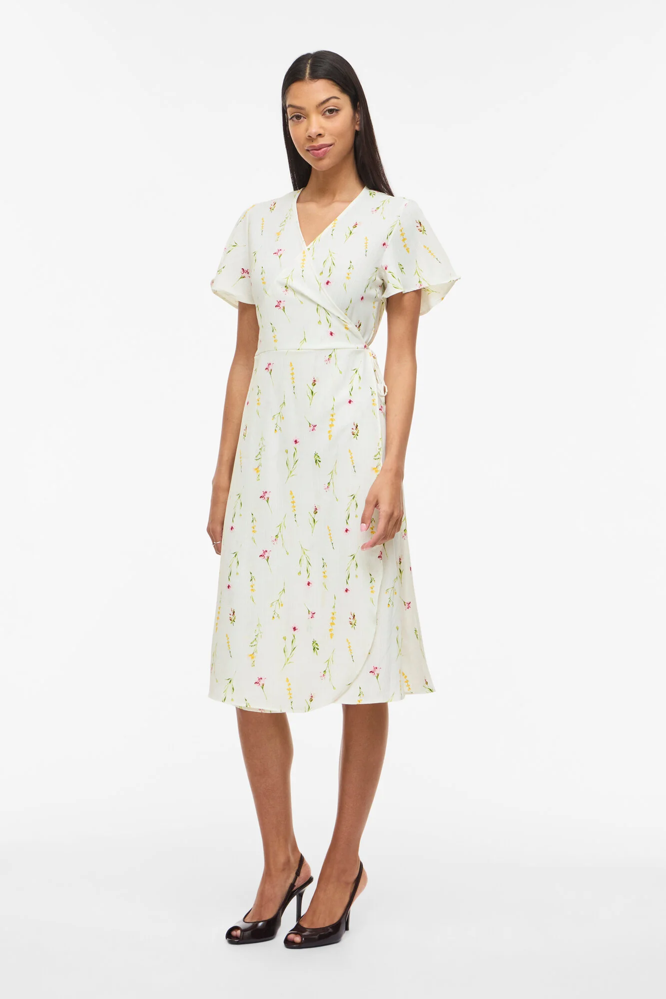 Vilovie Wrap midi kjole - Snow White