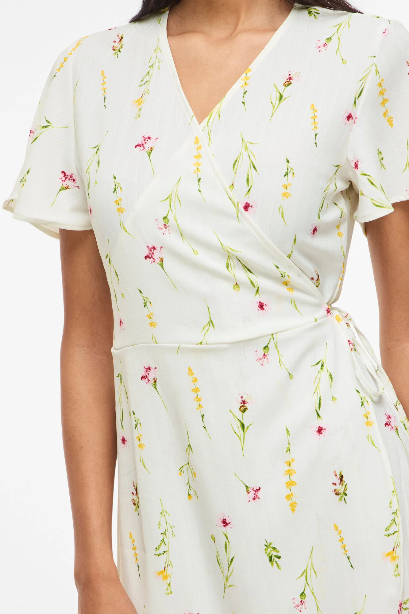Vilovie Wrap midi kjole - Snow White - Image 6