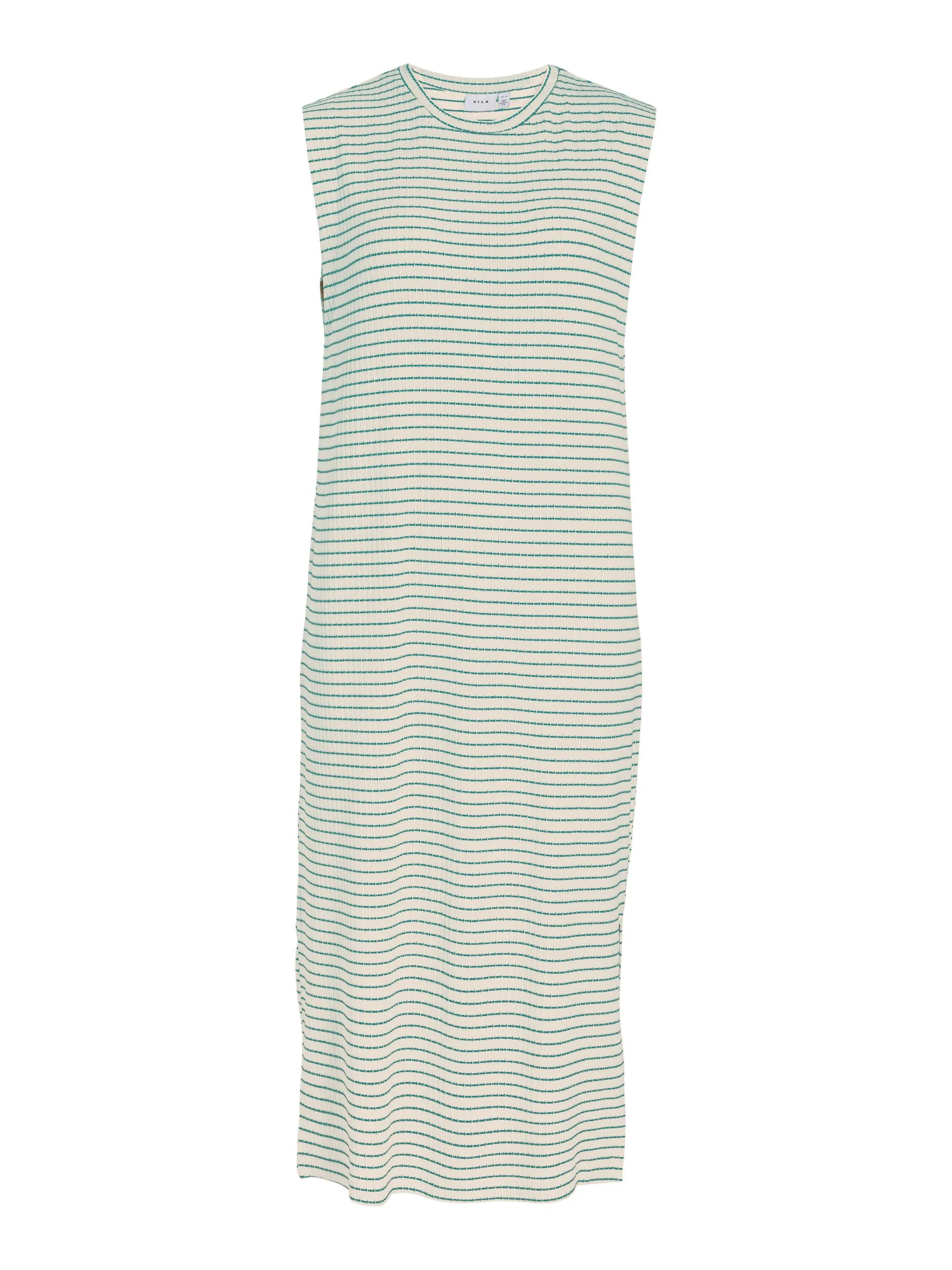 Vilumira O-Neck S/L Midi Calf kjole - Eggnog
