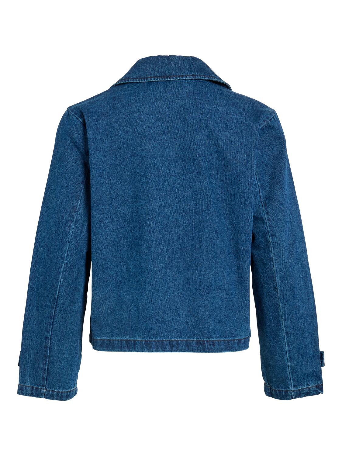 Vinata Short denimjakke - Dark Blue Denim - Image 4