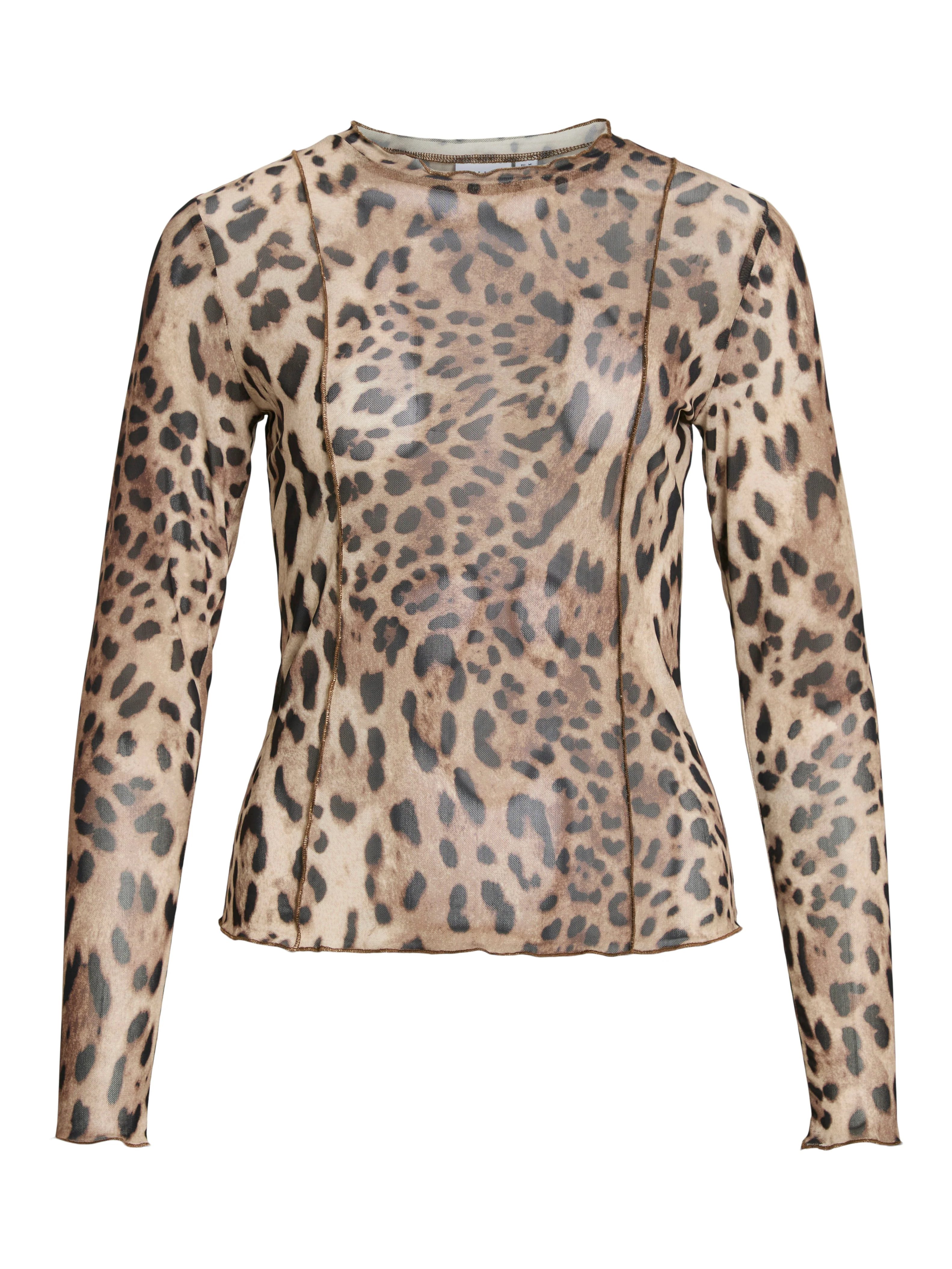 Vininna L/S Mesh bluse - sort - Image 2