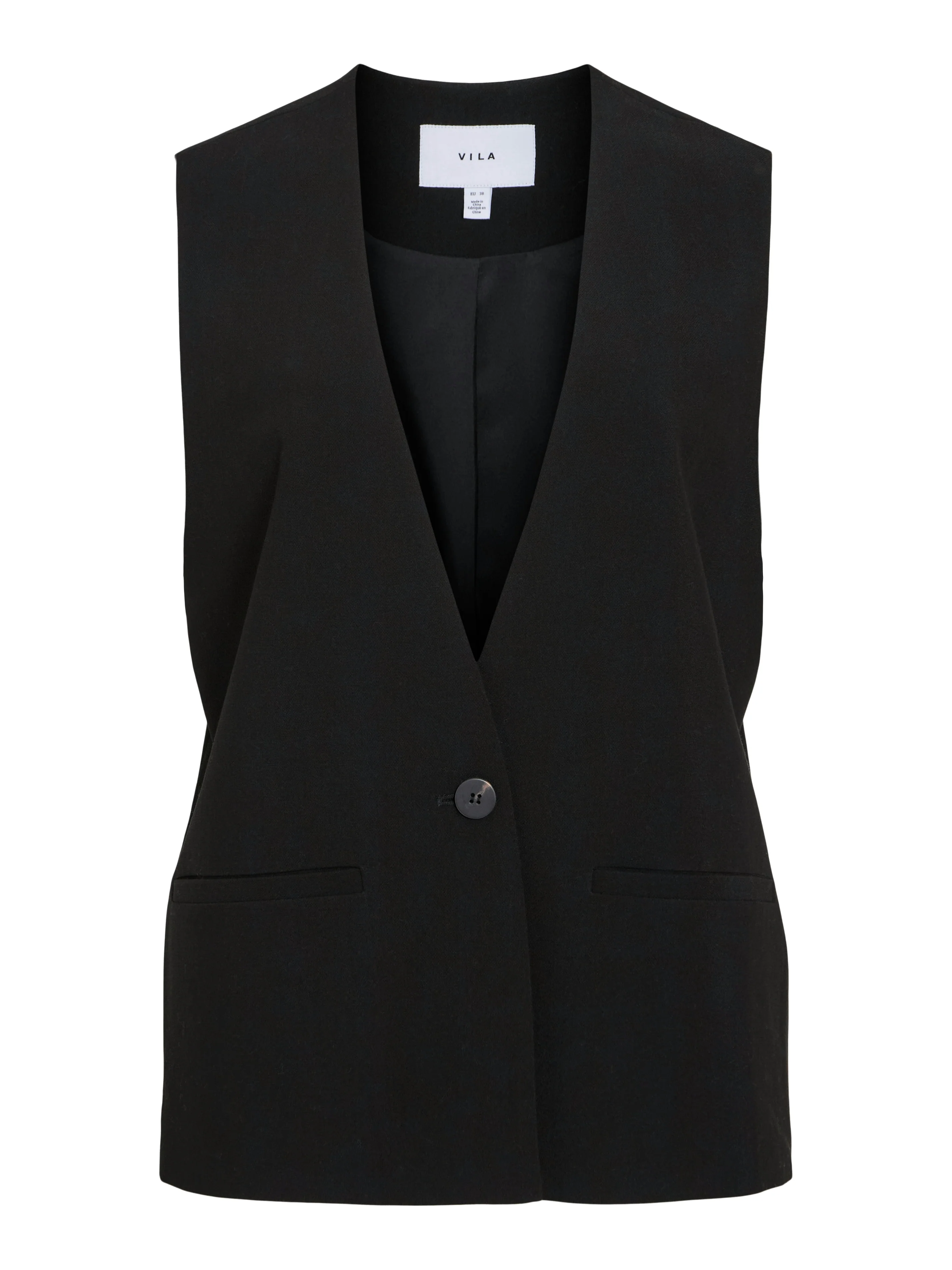 Vipiniema blazer vest - sort
