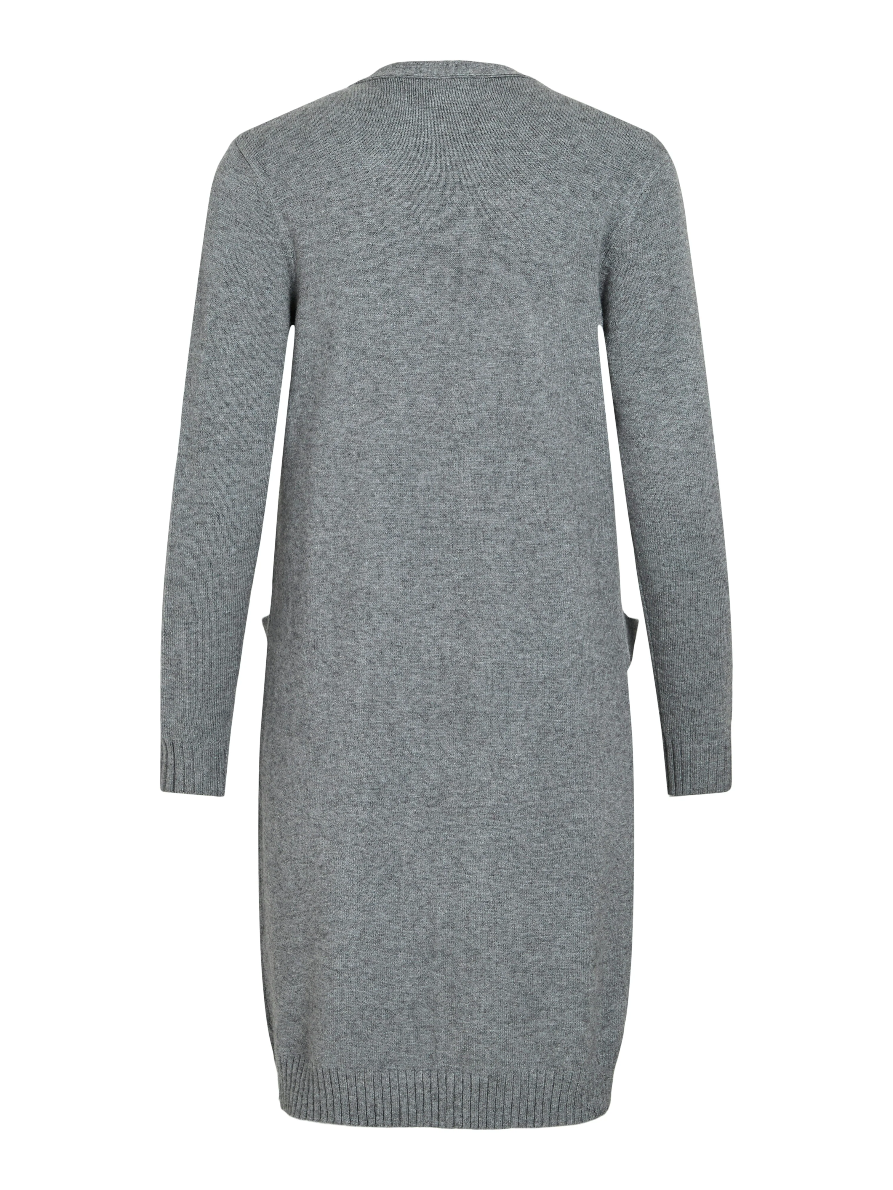 Viril Long L/S cardigan - Medium Grey Melange - Image 7