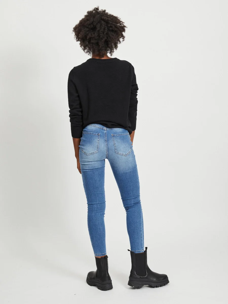 Viril O-Neck L/S striktrøje - sort - Image 3