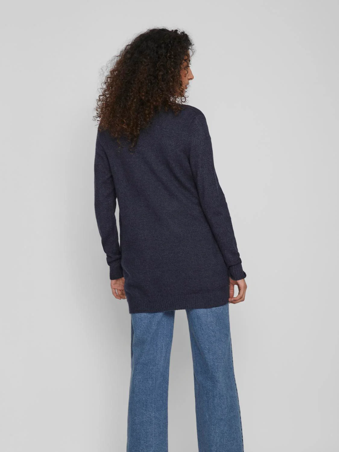 Viril Open L/S cardigan - Total Eclipse - Image 4