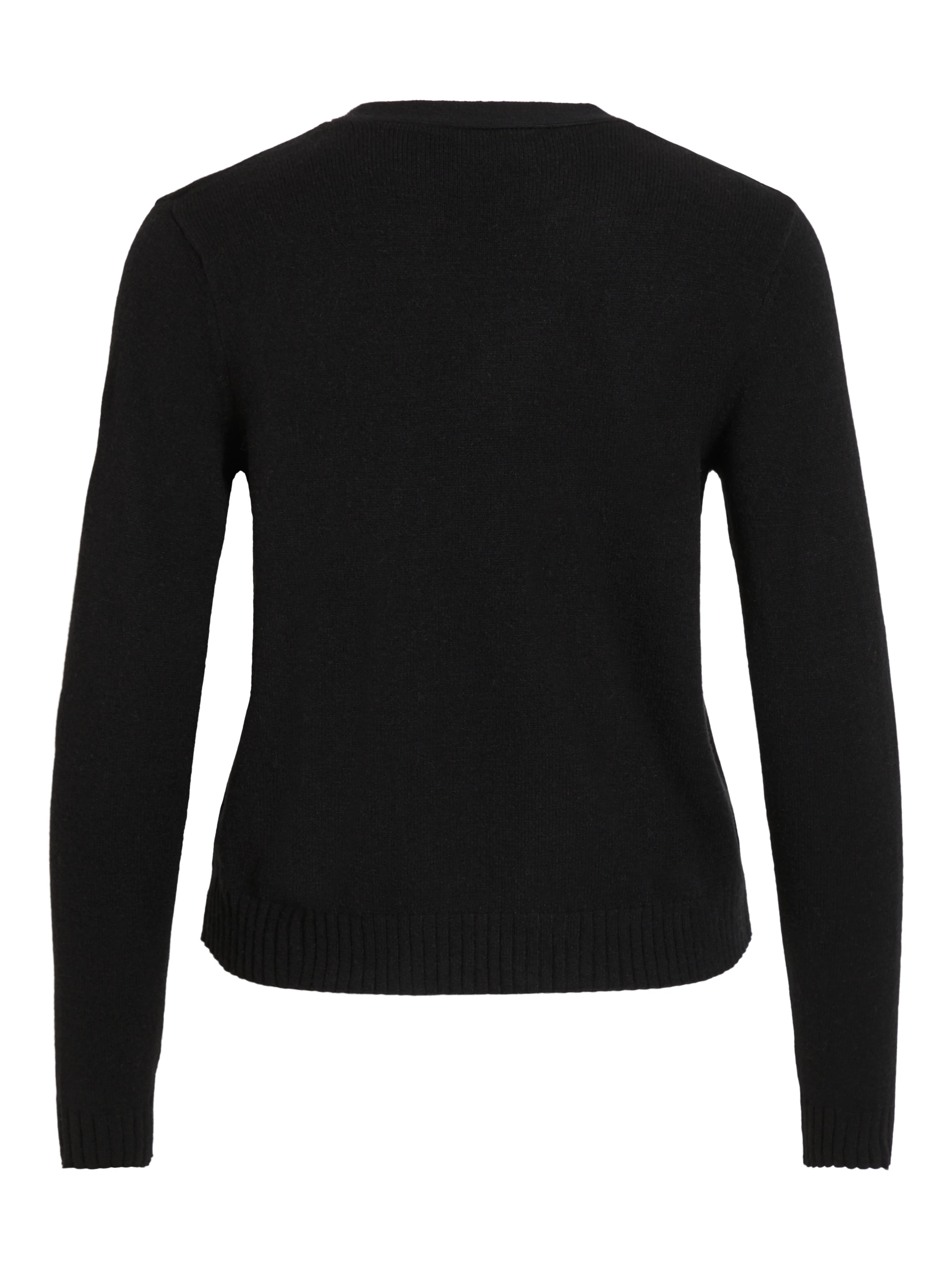 Viril Short L/S cardigan - sort - Image 4
