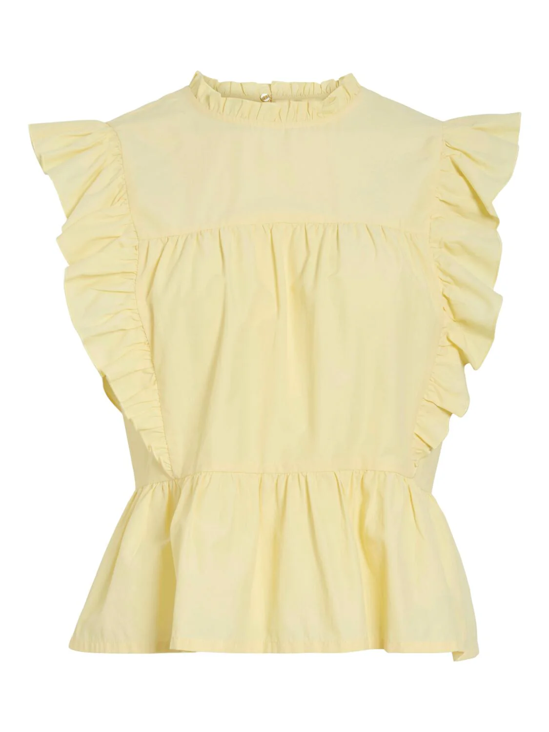Virufella Frill top - Pale Banana - Image 2