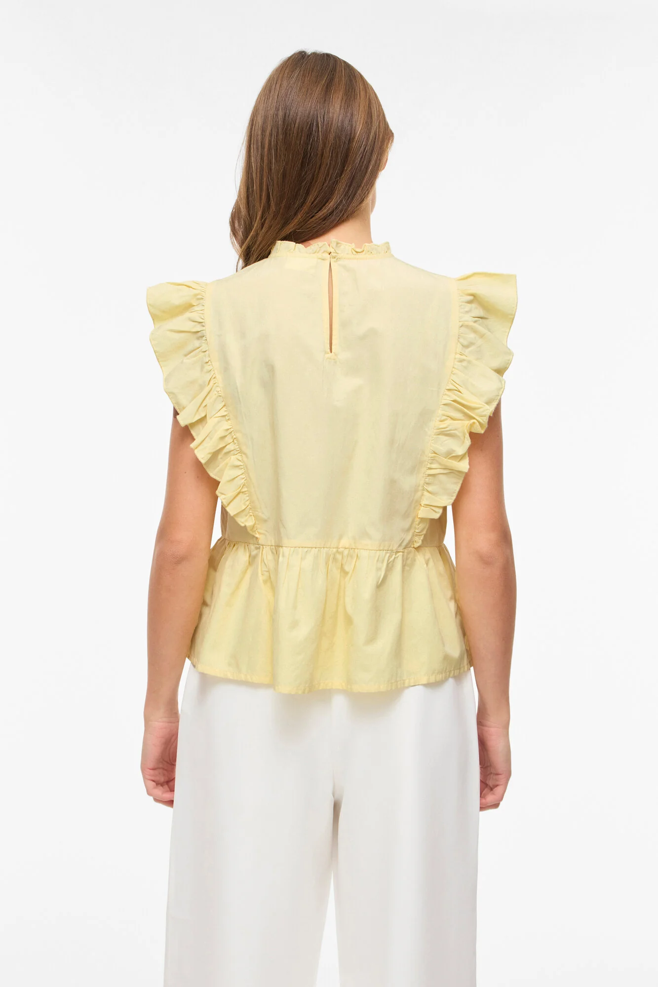 Virufella Frill top - Pale Banana - Image 3