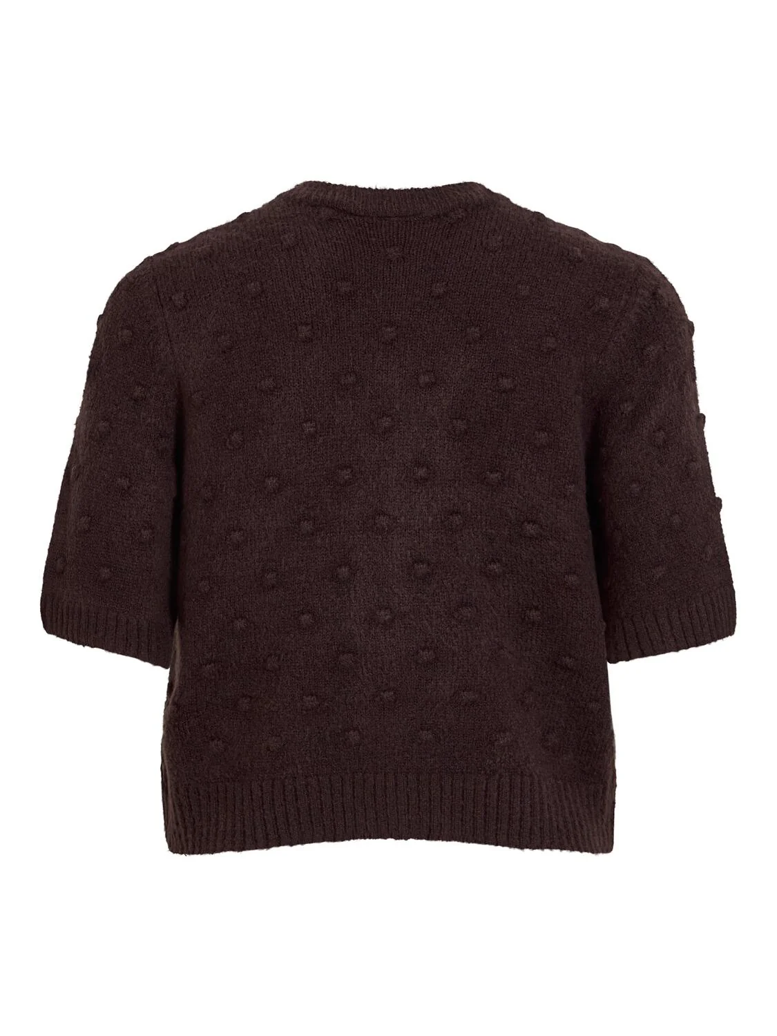 Visofie kortærmet cardigan - Coffee Bean - Image 2