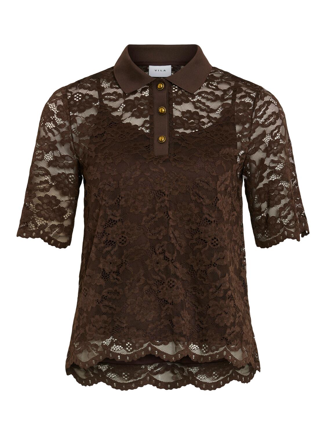 Vistacia blonde polotrøje - Coffee Bean - Image 2