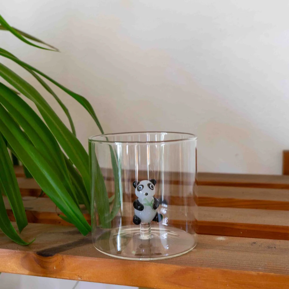 Borosilicate Glas, Panda - 250 ml. - Image 2