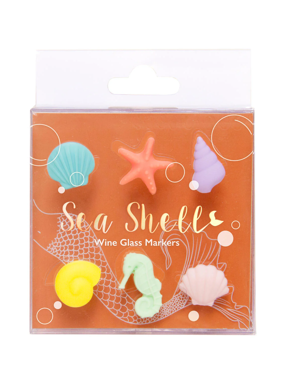 Sea Shell Drinks Markører, 6 stk. - multi - Image 2