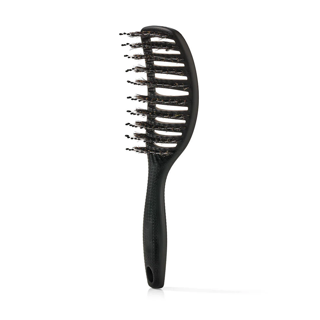 Curvy hårbørste - Soft black